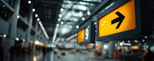 Close-up of flight departure signage in busy airport terminal a travel photography concept