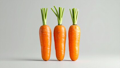 carrots on a green background