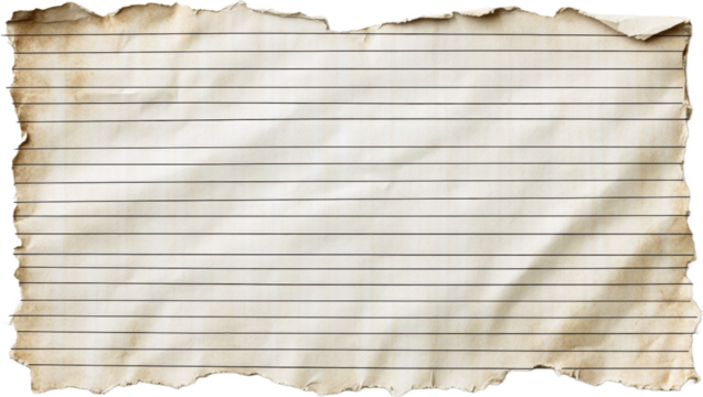 Aged Lined Notebook Paper