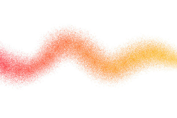 Transparent gold dust particles explosion effect.