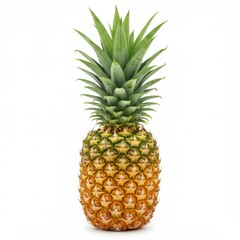 Fototapeta premium Ripe pineapple fruit isolated on white background