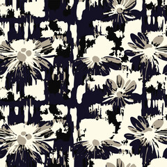 botanical floral, vector, seamless pattern , herbs and leaves ,big set, background with flowers