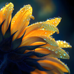Radiant Sunflower Close-Up: Nature's Bright Essence in Captivating Detail
