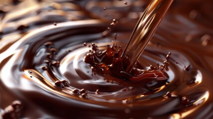Chocolate pouring