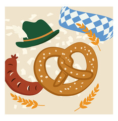 Oktoberfest Vector Illustration Templates Set - Posters & Banners-02