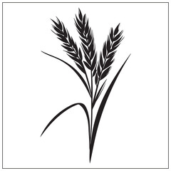 Obraz premium Silhouette of Carew Rice