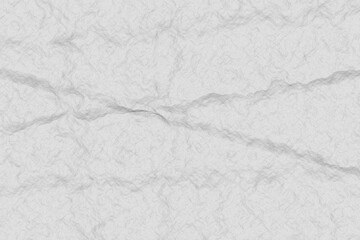 Close-up of Crumpled White Paper with Deep Creases