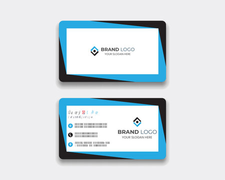 Professional  Modern Business Card Template &ndash; Corporate Design for Branding