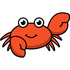 Cute Crab Illustration
