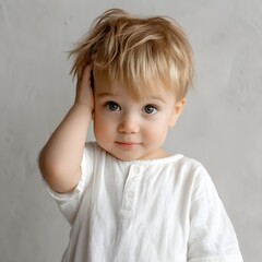 Fototapeta premium portrait of a little boy