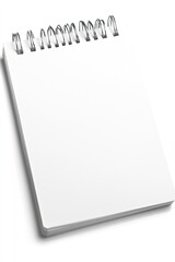 Blank spiral-bound notepad