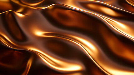 A gold fabric with a wave pattern