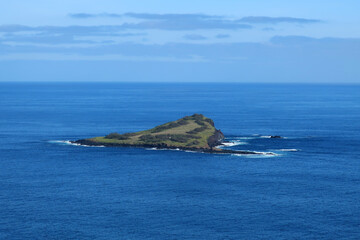 ilhéu da Praia is a basalt islet, made up of the dismantled remains of a coastal cone, with an...