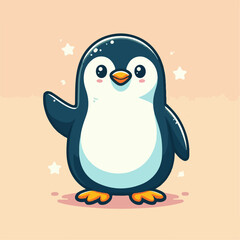Cute penguin illustration