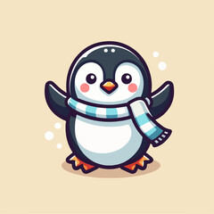 Cute penguin illustration