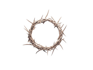 Fototapeta premium Realistic Crown of Thorns PNG - Spiritual Religious Symbol Image