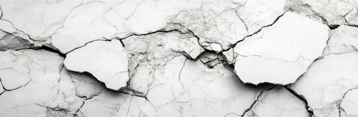 Naklejka premium Abstract Gray Cracked Surface Texture Background
