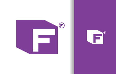 LETTER F WITH HEXAGONAL LOGO | CUBE LOGO | LOGO FOR BRAND