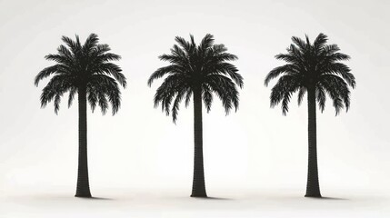 Palm Trees Silhouettes Illustration (1)