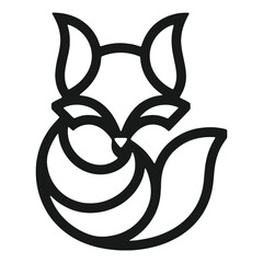 Lone Wolf Emblem Minimalist logo vector Strength in Design