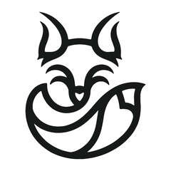 Lone Wolf Emblem Minimalist logo vector Strength in Design