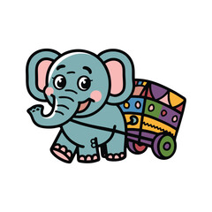 A majestic illustration of an elephant, symbolizing strength, wisdom, and calmness. Perfect for wildlife, jungle, or safari-themed designs. The artwork captures the grandeur and gentle nature of this 