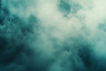 Dramatic Teal And Gray Cloudscape