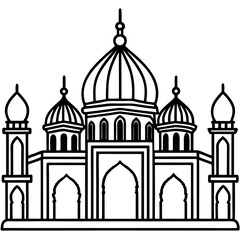 taj mahal silhouette