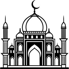 taj mahal vector