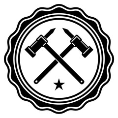 vintage shield and cross