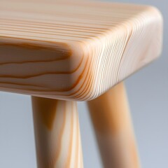 Sleek wooden table with clean minimalist design