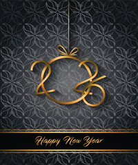 2026 Happy New Year background for your seasonal invitations, festive posters, greetings cards.