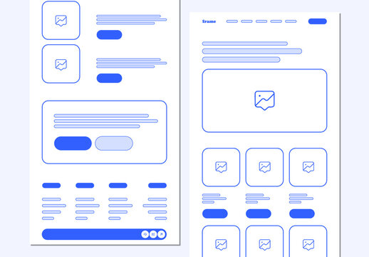 Modern Travel Agency Website Wireframe Template for Landing Page UI and UX Design