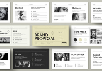 Professional Brand Proposal Presentation Template with Modern Corporate Slide Design Layout