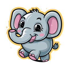 A majestic illustration of an elephant, symbolizing strength, wisdom, and calmness. Perfect for wildlife, jungle, or safari-themed designs. The artwork captures the grandeur and gentle nature of this 