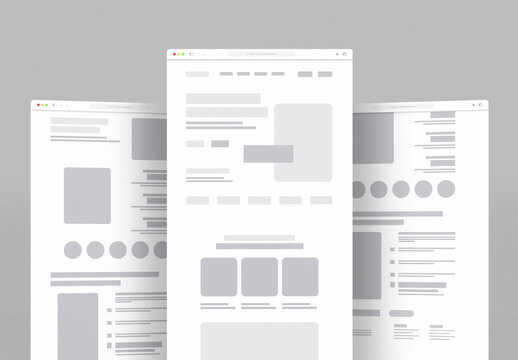 Wireframe Design for Responsive Website