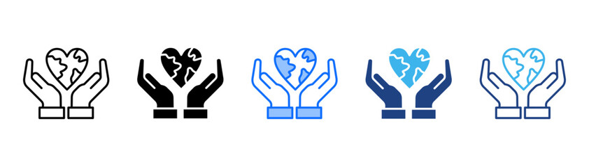 Ethical Sourcing Icon Set With Multiple Style Collection 