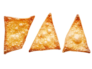 a group of triangle shaped chips