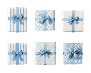 a group of wrapped presents