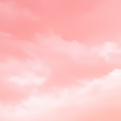 Gradient Sky with Soft Pastel Pink Clouds Dreamy Atmospheric Backdrop