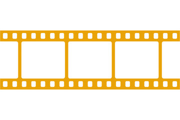 Film strip yellow cinema movie reel photography