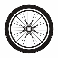 bicycle wheel vector illustration