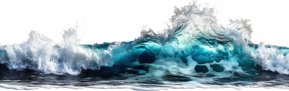 Powerful Ocean Wave Crashing