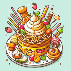 birthday cake with candles