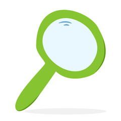 Illustration icon doodle of magnifying glass