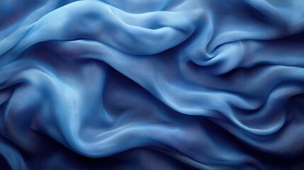 Obraz premium Premium cerulean chiffon waves