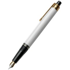 Naklejka premium Elegant fountain pen showcase office desk product photography minimalist surroundings close-up view writing essentials
