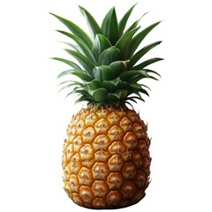 Fototapeta premium Fresh pineapple harvest tropical farm still life photography vibrant environment close-up view natural delight
