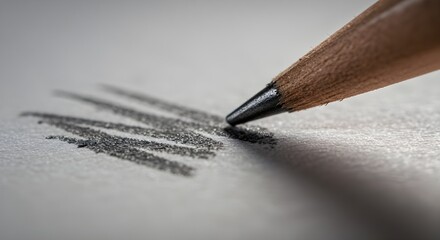 Graphite Marks on Paper – Macro Texture