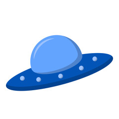 UFO Flat Illustration